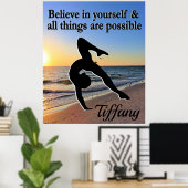 体操の夢のパーソナライズされたポスター ポスター (ホームオフィス)