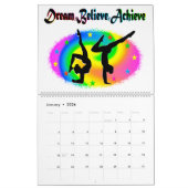 体操の夢を実現する カレンダー (1月 2026)