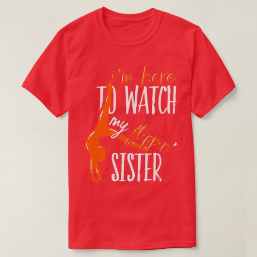 体操の女の子がのまわりに新体操 Tシャツ (デザイン正面)