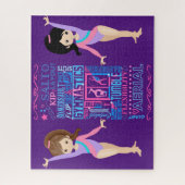 体操の女の子のスキル単語 ジグソーパズル (縦)