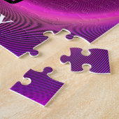 体操の女の子のパズルと子供の名前。 ジグソーパズル (側面)