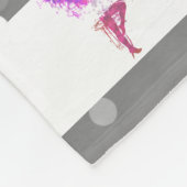 体操の女の子のパーソナライズな一流の《写真》ぼけ味ライト フリースブランケット (角)