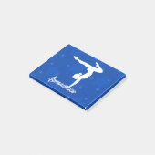 体操の女の子のブルースター ポストイット (アングル)