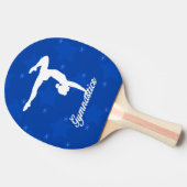 体操の女の子のブルースター 卓球ラケット (横)
