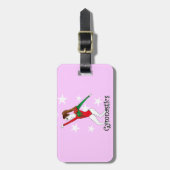 体操の女の子 ラゲッジタグ (正面縦)