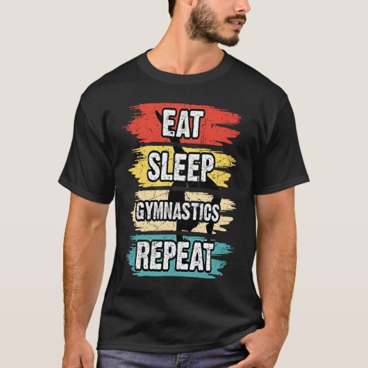 体操の女性男女の子ティーンティムナストダンスレット Tシャツ (正面)