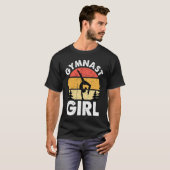体操の女性男女の子ティーンティムナストダンスレット Tシャツ (正面フル)