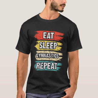 体操の女性男女の子ティーンティムナストダンスレット Tシャツ