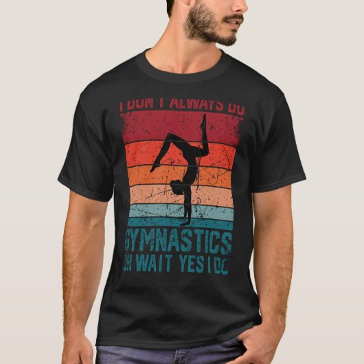 体操の女性男女の子ティーンティムナストダンスレット Tシャツ (正面)