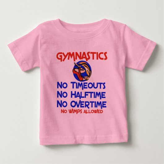 体操の弱虫 ベビーTシャツ (正面)