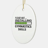 体操の技術を取付けること セラミックオーナメント (左)