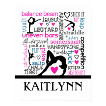 体操の用語モノグラム付き