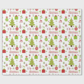 体操の種類のクリスマスのフェスティバルの休日 ラッピングペーパー (フラット)