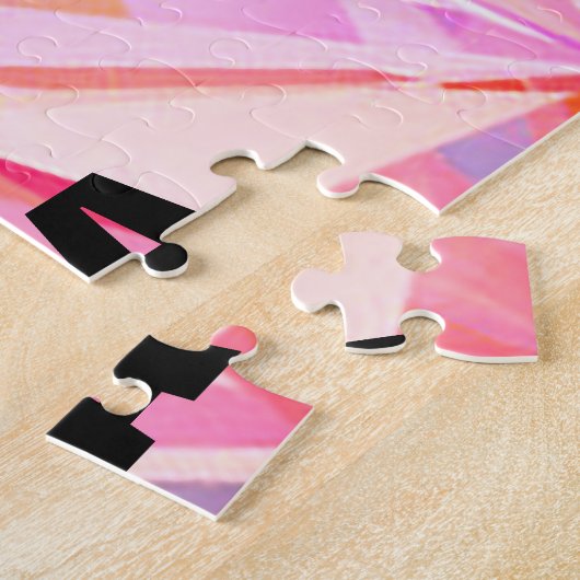 体操の粉砕された抽象芸術パズル(名前あり) ジグソーパズル (側面)