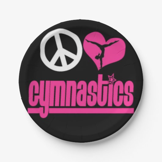 体操の紙皿の体育専門家のパーティーの供給 ペーパープレート (正面)