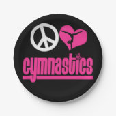 体操の紙皿の体育専門家のパーティーの供給 ペーパープレート (正面)