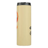 体操の背景カラフル体操選手がパーソナライズ タンブラー (裏面)