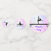 体操の色彩と星の色合い コンフェッティ (正面)