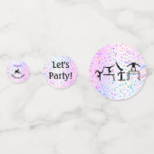 体操の色彩と星の色合い コンフェッティ (裏面)