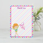 体操の誕生日お礼カード 招待状 (スタンド正面)