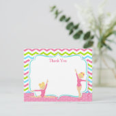 体操の誕生日はノート感謝していしています サンキューカード (スタンド正面)