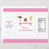 体操の誕生日チップバッグラッパー (正面/裏面)