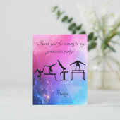 体操の誕生日パーティーお礼カード サンキューカード (スタンド正面)