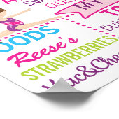 体操の誕生日パーティーの看板ポスター ポスター (角)