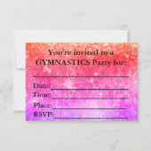体操の誕生日パーティーへの招待 (裏面)