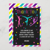 体操の誕生日パーティー サンキューカード (正面/裏面)