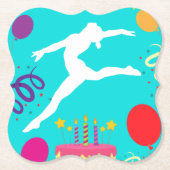 体操の誕生日パーティー ペーパーコースター (正面)