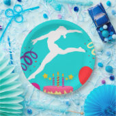 体操の誕生日パーティー ペーパープレート (パーティー)