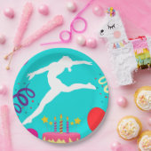 体操の誕生日パーティー ペーパープレート (パーティー)