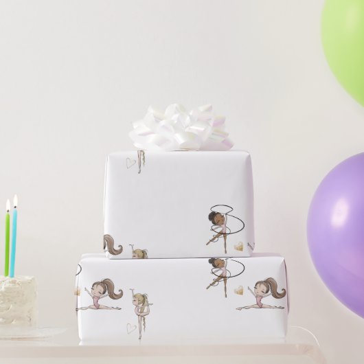 体操の誕生日パーティー  ラッピングペーパー (パーティーギフト)