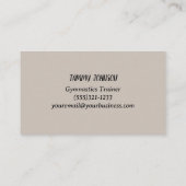 体操の輝き 名刺 (裏面)