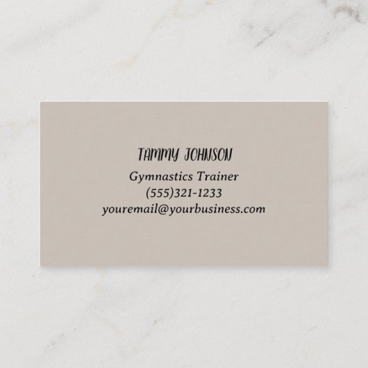 体操の輝き 名刺 (裏面)