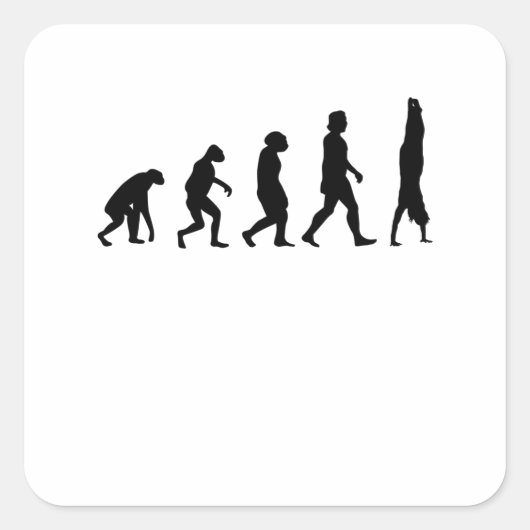 体操の進化ハンドスタンド体操 スクエアシール (正面)