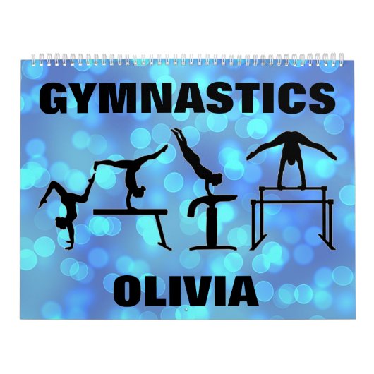 体操の青い点カレンダー カレンダー (カバー)