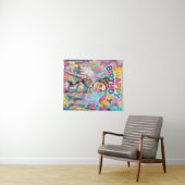 体操の鮮やかに彩られた、特別な誕生日 タペストリー (インサイチュ(横))