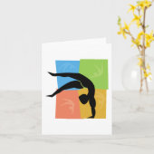 体操のnotecards カード (黄色い花)