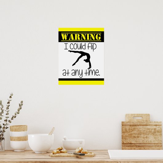 体操はいつでもポスターでフリップできた ポスター (キッチン)