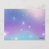 体操はがきパープルターコイズ ポストカード (裏面)