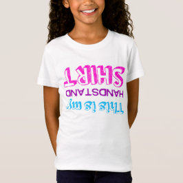 体操はこれ私の逆立ちです Tシャツ