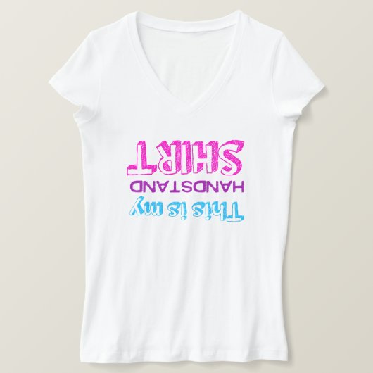 体操はこれ私の逆立ちです Tシャツ (デザイン正面)