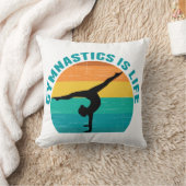 体操はライフカッコいい・サンセット体操選手 クッション (ブランケット)