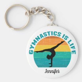 体操は人生の美しいサンセットギムナストカスタム キーホルダー