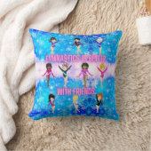 体操は友達と冬の方が疑問に思好い クッション (ブランケット)