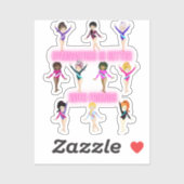 体操は友達に似合う シール (シート)