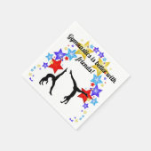 体操は友達に似合う スタンダードカクテルナプキン (角)