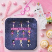 体操は友達に似合う ペーパープレート (パーティー)